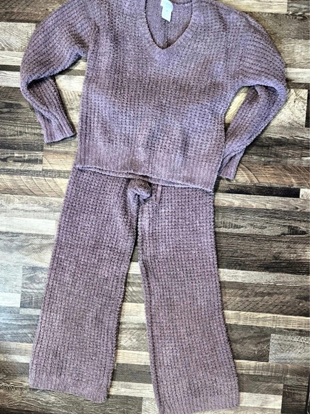 Softies marshmallow Purple Knit Jumpsuit